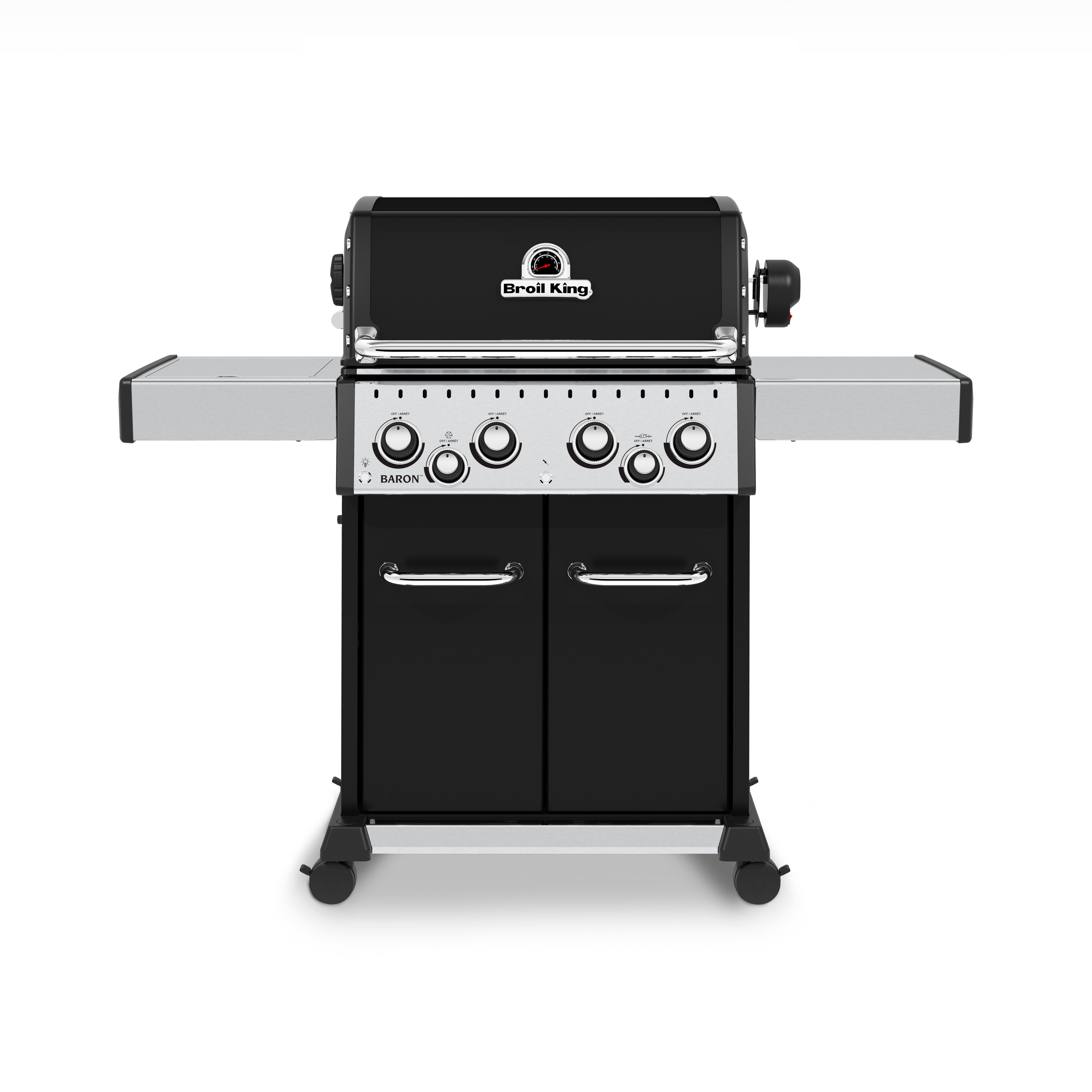 Broil King Baron 490 – Barbecue a gas con fornello laterale e girarrosto